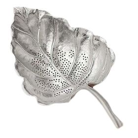 Tin Leaf Tea Strainer Handmade Tea Infuser Chinese Style Tea Strainer Tea Filter Kung Fu Tea Accessory,Silver