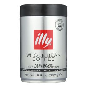 Illy Caffe Coffee Coffee - Whole Bean - Dark Roast - 8.8 Oz - Case Of 6