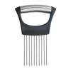 Stainless Steel Onion Cutter Holder Food Slicers Assistant Tomato Onion Slicer Holder Vegetables Cutting Fork Kitchen Gadgets