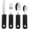 VirgilSon Extra Wide Handles Easy Grip Cutlery Set, Chunky Handles, Corfort Grips Disability Ideal Dining aid for Elderly Disabled Arthritis Parkinson