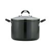 8 Qt Style Gray Non Stick Covered Stock Pot