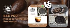 Geek Chef Espresso Machine, Espresso and Cappuccino latte Maker 20 Bar Pump Coffee Machine Compatible with ESE POD capsules filter&Milk Frother Steam