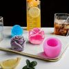 1pc Rose Big Ice Ball Whiskey Ice Mold Ice Tray Round Ice Cube Silicone Mold Net Red Bartender Tool Box Ice Making