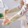 1 Pair Of Thermal Dishwashing Gloves; Thick And Durable; Waterproof Non-slip; Protective; Random Color