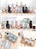 5 Pcs Ceramic Japanese Sake Set Traditional 1 Tokkuri Bottle & 4 Ochoko Cups [O]