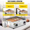 VEVOR 29" Commercial Electric Griddle 110V 3000W Electric Countertop Griddle Non-Stick Restaurant Teppanyaki Flat Top Grill Stainless Steel Adjustable