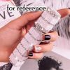 12ml Perfume Dispenser Bottle Portable Perfume Atomizer Spray Empty Bottle Small Glass Rhinestone Fine Mist Spray Bottle; White