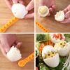 2pcs Egg Cutter; Fancy Cut Egg Cooked Eggs Cutter; Lace Egg Slicer; Carving Lace Cutting Wire Egg Cutter; Kitchen Accessories