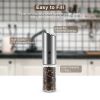 Electric Pepper Grinder 3W Handheld Automatic Pepper Mill USB Charging Pepper and Salt Grinder Electric Spice Grinder with