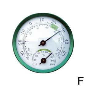 Mini Pointer Type Thermometer Hygrometer Indoor Room Electronic Temperature Humidity Meter Sensor Gauge For Home Thermometer (Color: green)