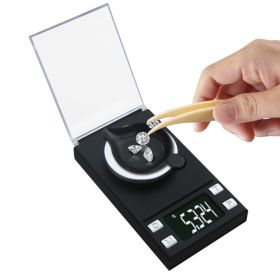 High Precision 0.001g 100g Electronic Jewelry Lab Scales Diamond Gold Germ Medicinal Pocket Digital Milligram Scale Balance (Color: 20g0.001g, Ships From: China)