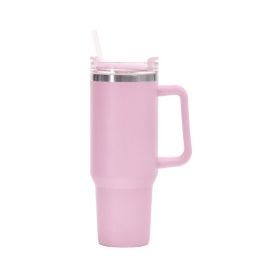 1200ml Stainless Steel Mug Coffee Cup Thermal Travel Car Auto Mugs Thermos 40 Oz Tumbler with Handle Straw Cup Drinkware New In (capacity: 1200ml, Color: V)