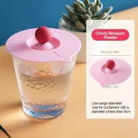 1pc Food Grade Silicone Cup Lid Mug Covers; Anti-dust Leak-proof Cup Coffee Mug Cover; Airtight Seal Lids Cap; Drink Cup Covers For Hot And Cold Bever (Color: pink)