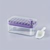 1pc Large Size 32/64 Slots Ice Mold Ice Tray Tray With Lid Ice Delivery Shovel; Creative 2-in-1 Ice Tray Mold And Storage Box One-click For Ice Extrac