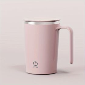 1pc Rechargeable Self-Stirring Mug - Magnetic Stirring Cup for Coffee, Milk, and Cocoa - Perfect for Home, Office, and Travel (Color: pink)