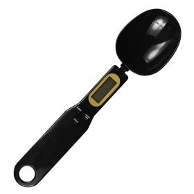 Electronic Kitchen Scale; 0.1g-500g LCD Display Digital Weight Measuring Spoon; Kitchen Tool (Color: BLACK)