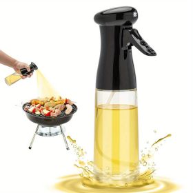 Kitchen Oil Bottle Barbecue Cooking Oil Sprayer Bottle (Color: BLACK)