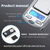 Mini Electronic Digital Pocket Scale 100g 0.01g/200g 0.01g Mini Key Style Portable Precision Weighing LCD Backlit Display For Jewelry Gold; Sterling;