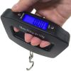 50kg/10g Portable Electronic Luggage Scale LCD Display Travel Fish Digital Luggage Scales Hanging Backlight Balance Weighing