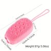 Silicone Bath Brush, Exfoliating Body Scrub Brush, Double-Sided Silicone Bath Massage Brush, For Skin Exfoliation And Skin Cleansing