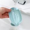 3pcs Bar Soap Holder; Shower Soap Holder; Self Draining; Leaf Shape Self Draining Soap Holder; With Suction Cup Creative Soap Box; Draining Dish Kitch