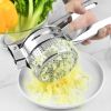 1pc Stainless Steel Potato Presser Masher Ricer; Commercial Grade Tool To Press Mash Fruit Or Food