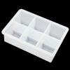 1pc Ice Cube Trays With Lid; Food Grade Silicone 6 Grid Ice Cube Mold; Flexible Easy Release Square Shaped Ice Maker; Kitchen Gadgets