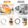 24 Pcs Regular Mouth Canning Jar Metal Rings Split-Type Jar Bands Replacement