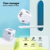 1pc Cube Timer; Gravity Flip Kitchen Timer For Time Management And Countdown Settings 15-20-30-60 Minutes