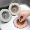 Portable Silicone Strainer Waste Plug Sink Filter Bathroom Shower Drain Sink Drains Cover Sink Colander Sewer Hair Strainer