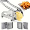 1pc French Fry Cutter; Commercial Restaurant French Fry Cutter Stainless Steel Potato Cutter Vegetable Potato Slicer With Suction Feet Cutter Potato H