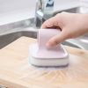 Dish Washing Sponge Wall Mount Self adhesive PP Handle Scrubber Kitchen Dishwasher Tool