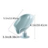 3pcs Bar Soap Holder; Shower Soap Holder; Self Draining; Leaf Shape Self Draining Soap Holder; With Suction Cup Creative Soap Box; Draining Dish Kitch